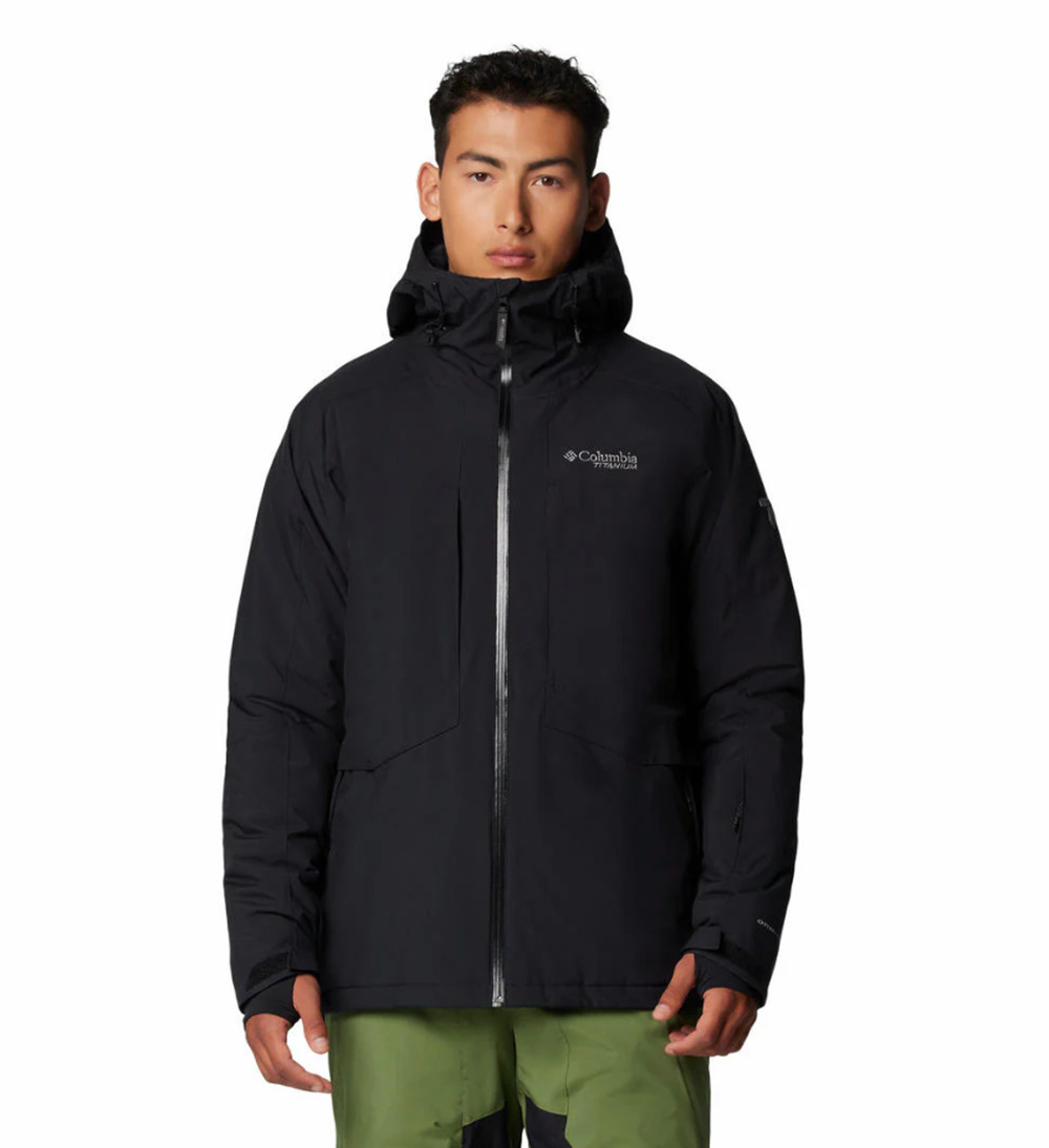 Columbia Mens Highland Summit II Jacket Small Black Waterproof Winter Coat NWT